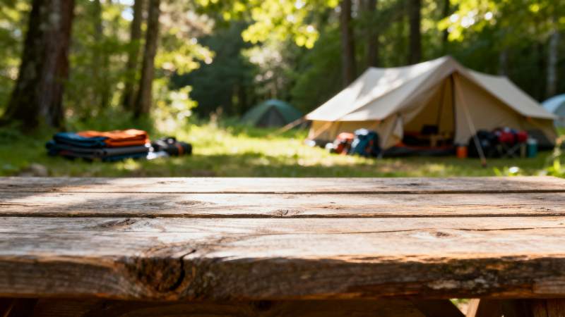 森林露营静谧时光图片