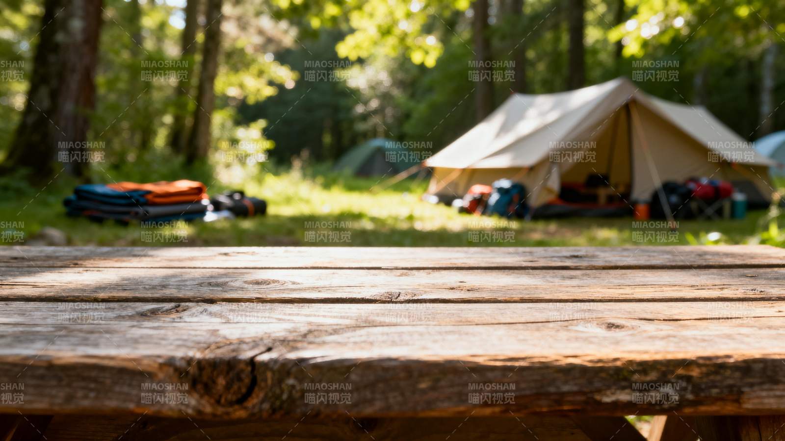 森林露营静谧时光图片