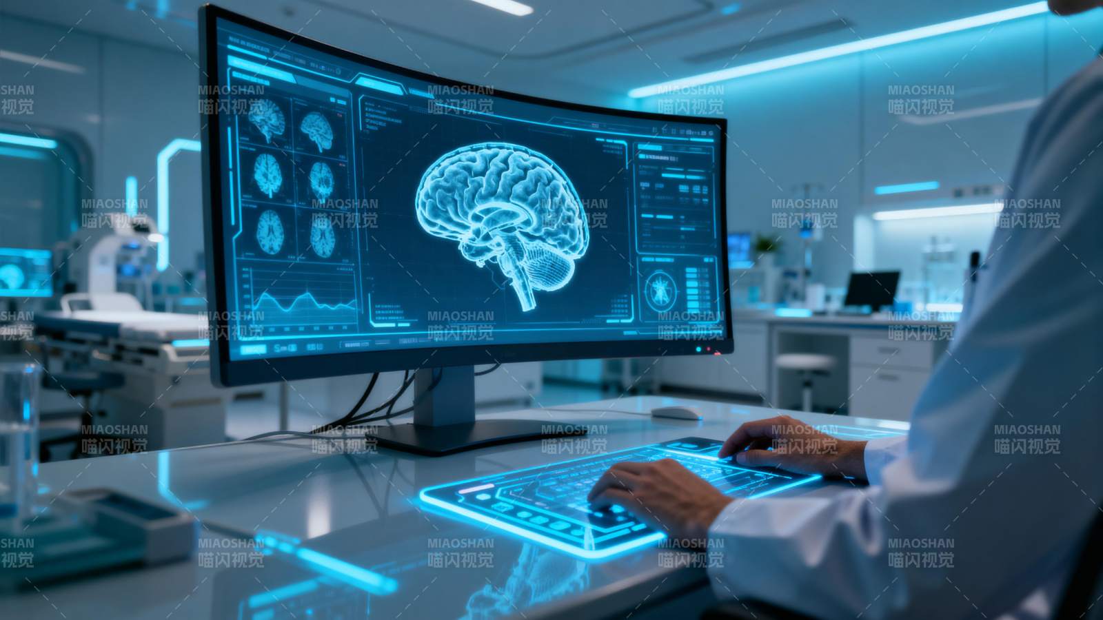 脑部扫描研究图片