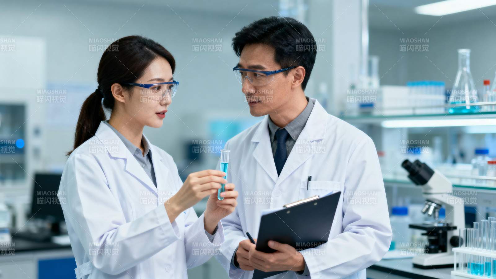 实验室科研对话图片