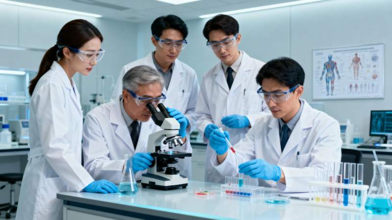 实验室科研团队工作图片