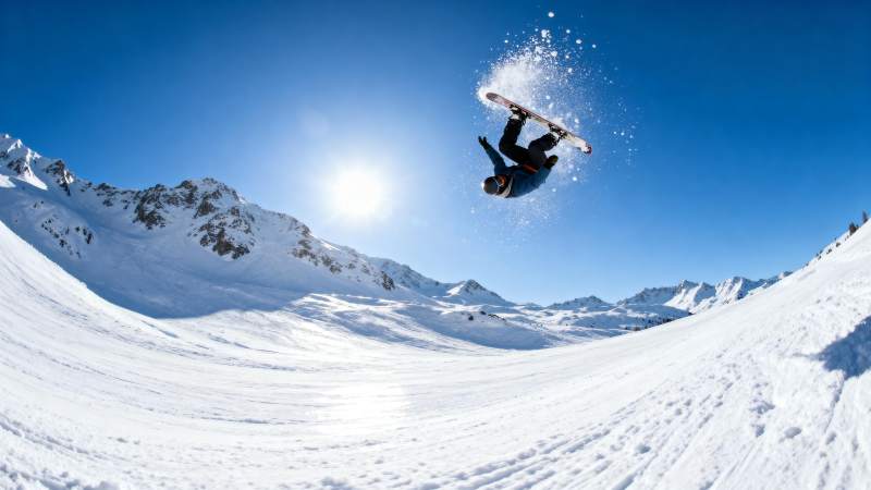 雪上飞驰 极限跳跃图片