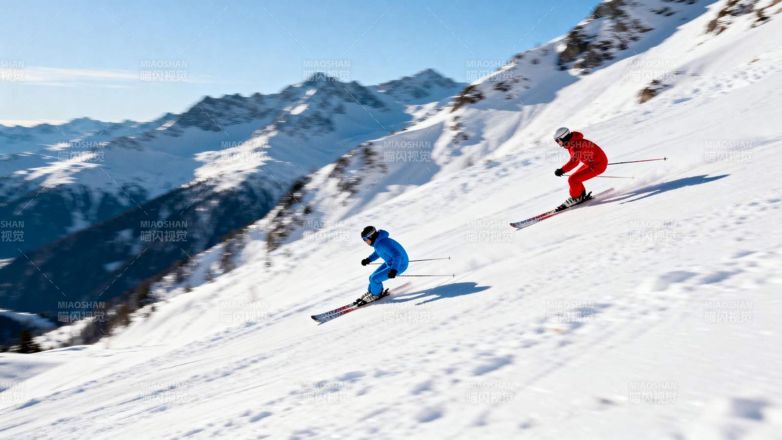 雪山滑雪趣图片