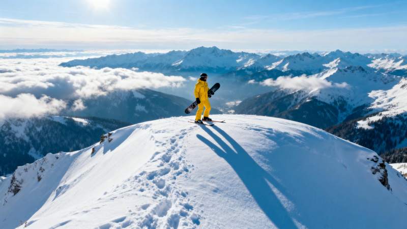 雪峰之巅 云海之上图片