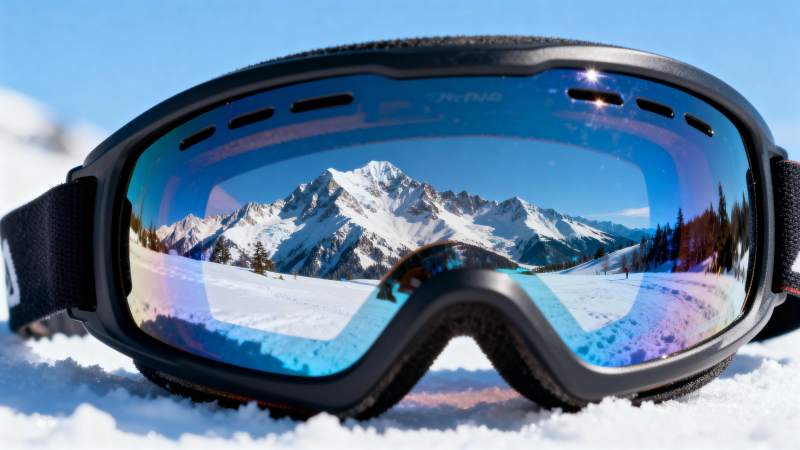 雪山镜中映美景图片