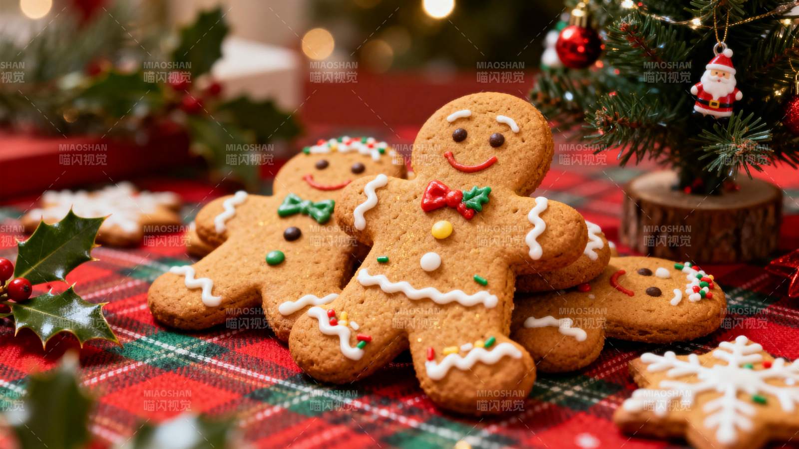 圣诞姜饼人图片