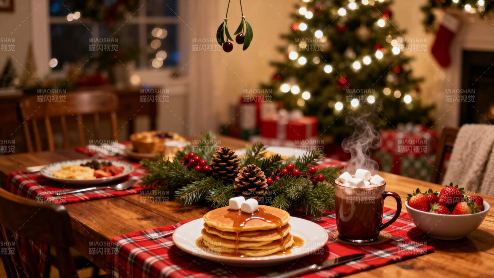 圣诞早餐温馨时刻图片