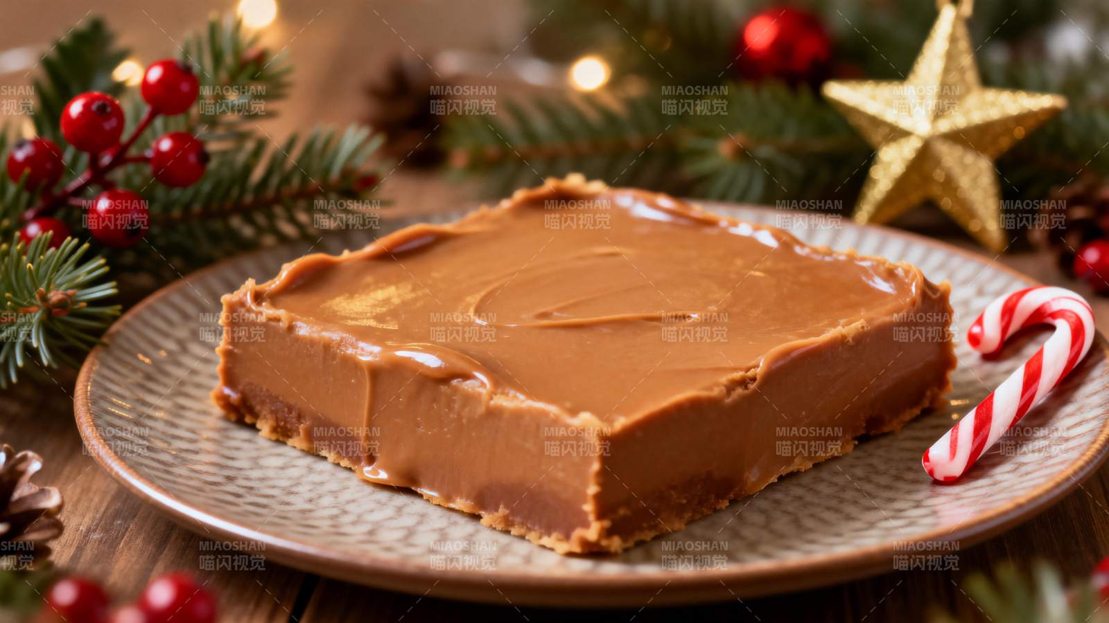 圣诞焦糖巧克力派图片