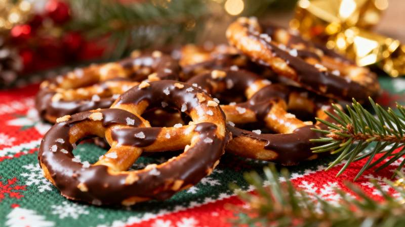 巧克力椒盐卷饼图片