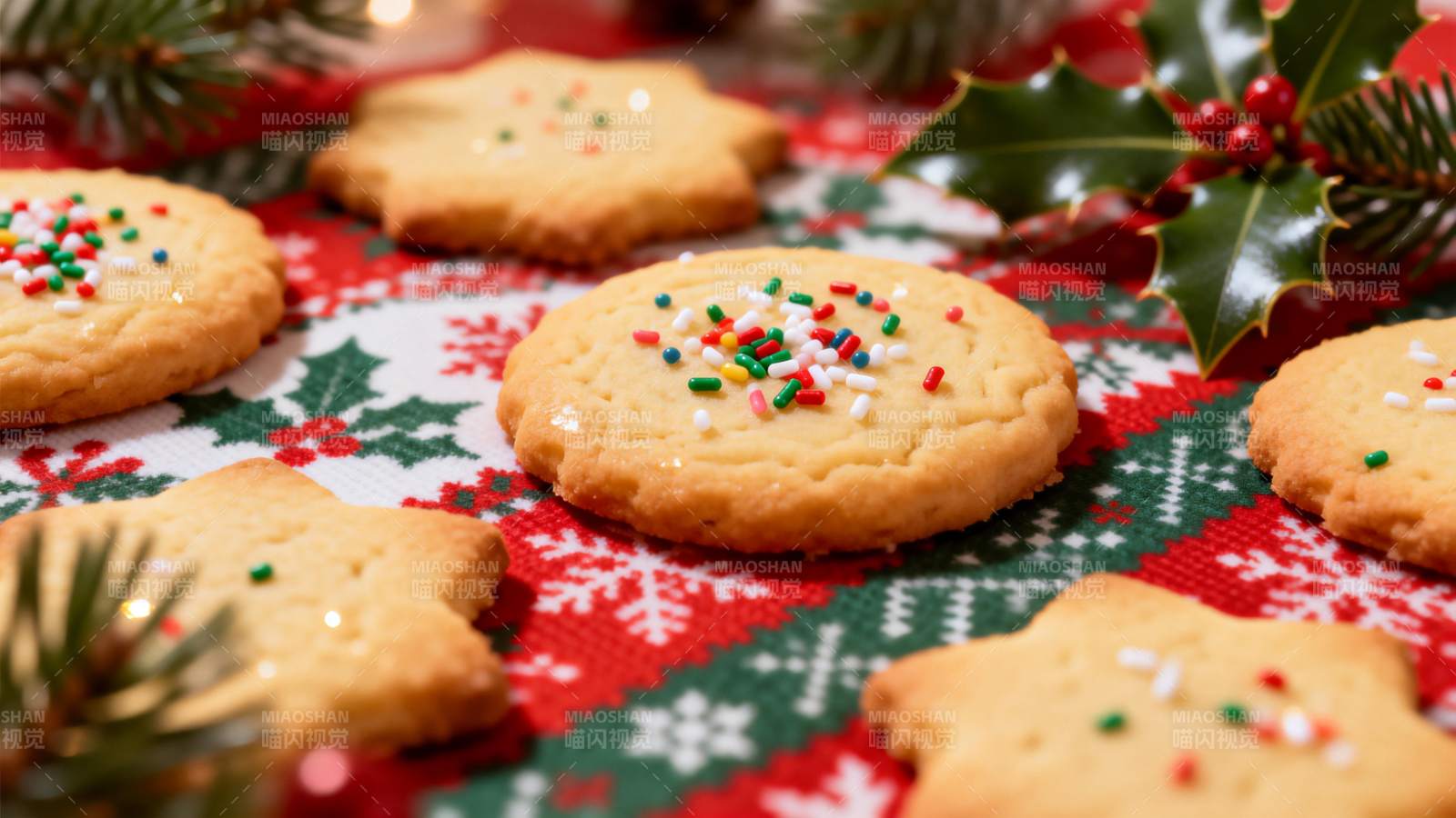 圣诞饼干甜蜜诱人图片