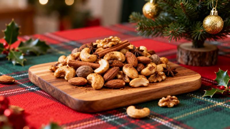 圣诞坚果拼盘图片