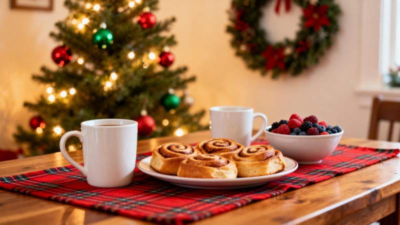 圣诞温馨早餐图片