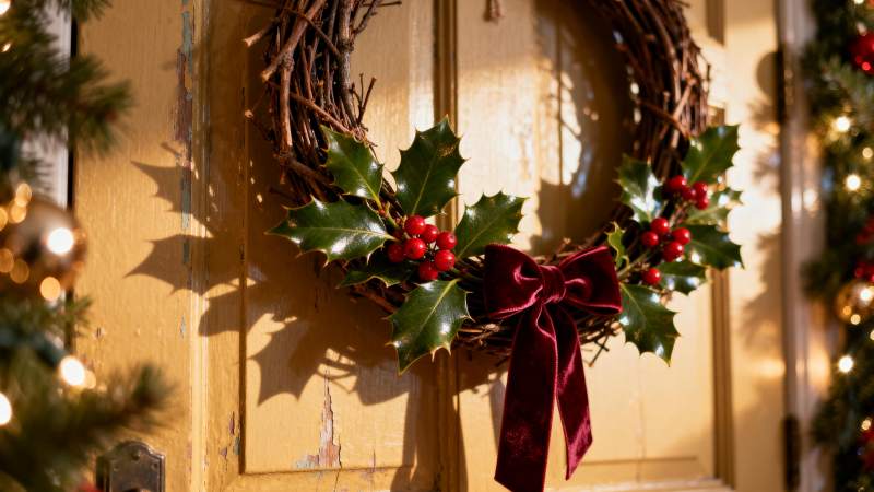 圣诞花环迎新岁图片