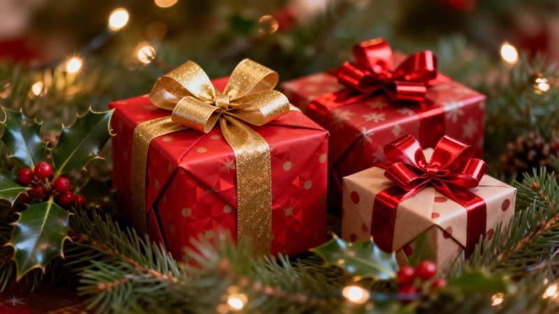 圣诞礼物盒图片