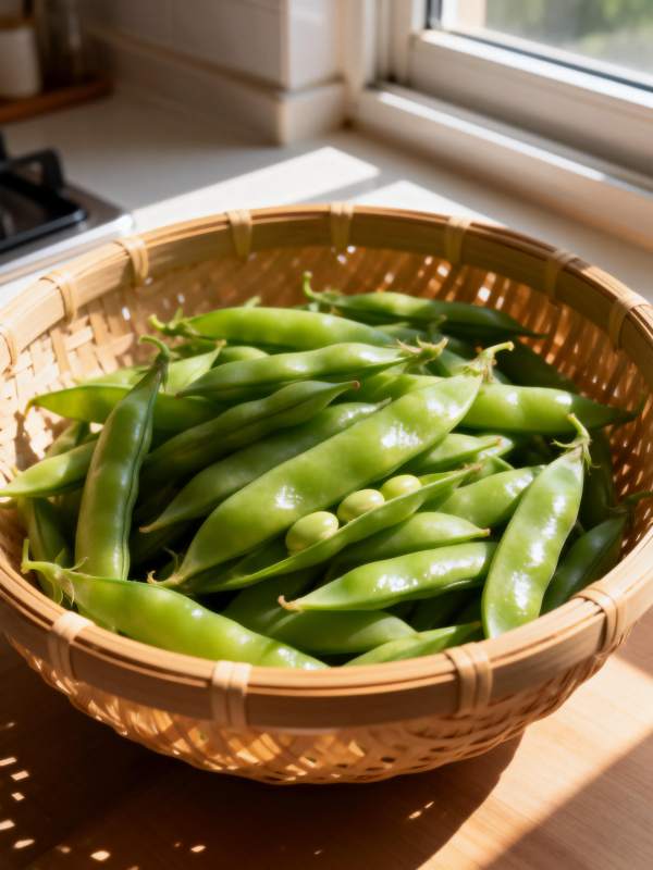 新鲜豌豆荚图片