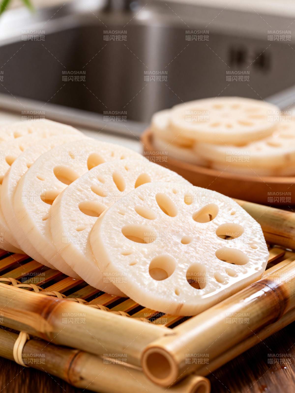 莲藕切片摆盘图片