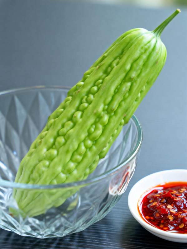 苦瓜配辣酱图片