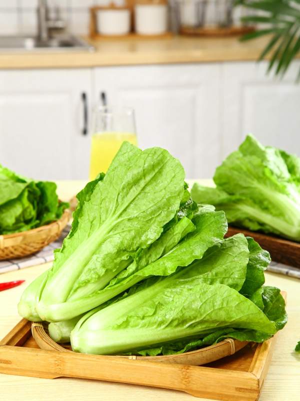 新鲜生菜摆盘图片