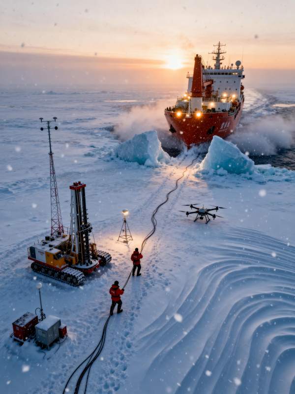 极地科考作业图片