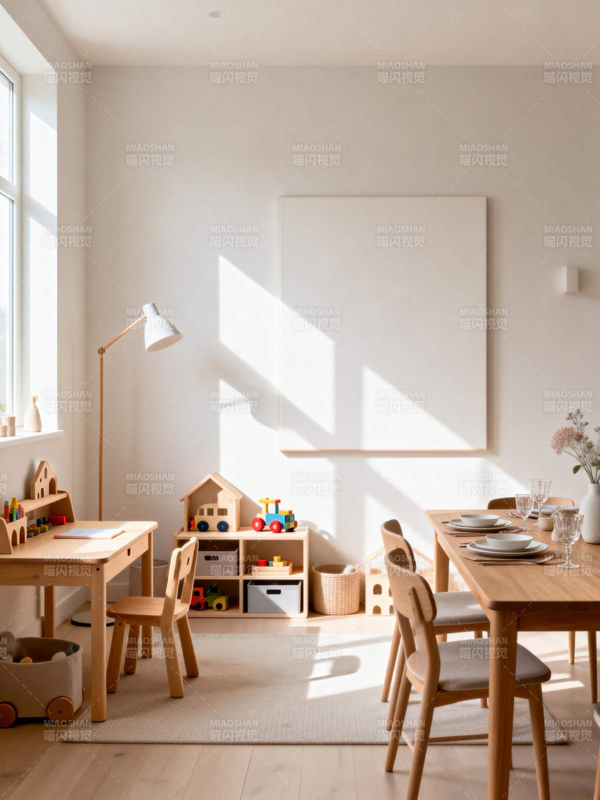 温馨儿童房一角图片