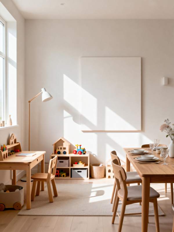 温馨儿童房一角图片