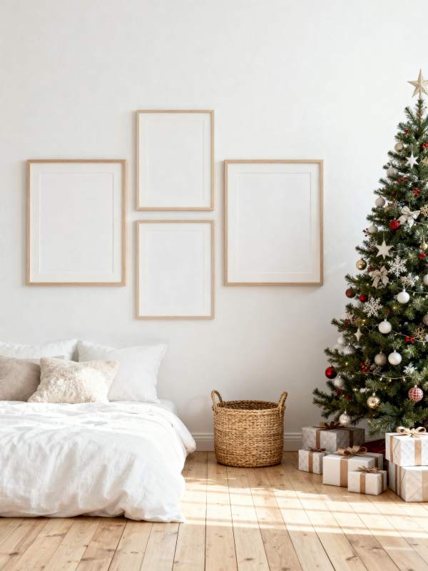 圣诞温馨卧室图片