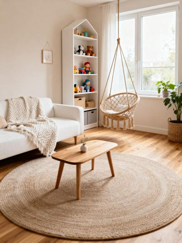 温馨北欧风客厅图片