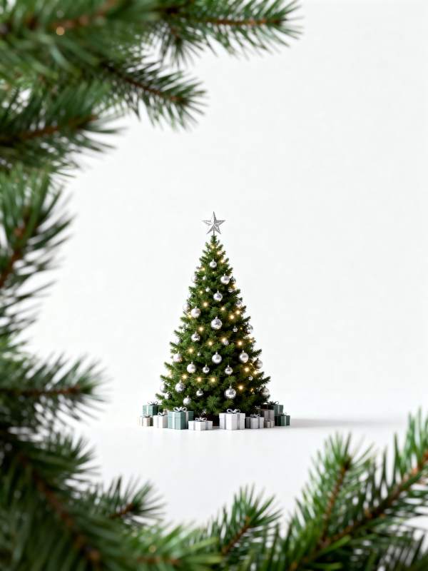 圣诞树与礼物图片