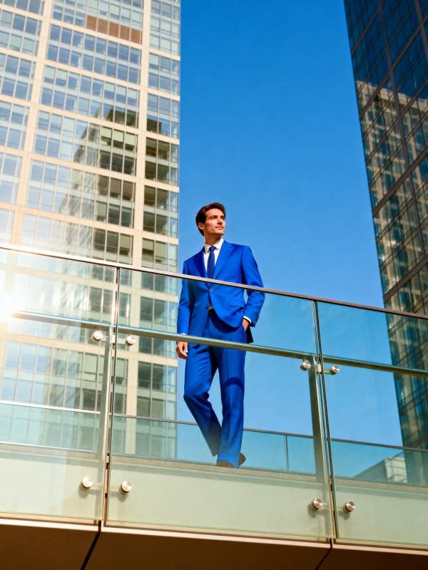 蓝衣绅士都市行图片