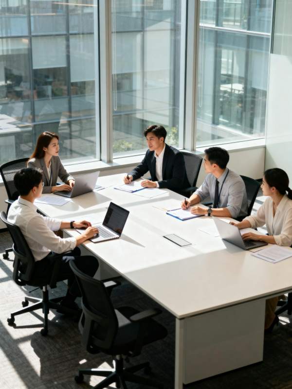 商务会议进行中图片