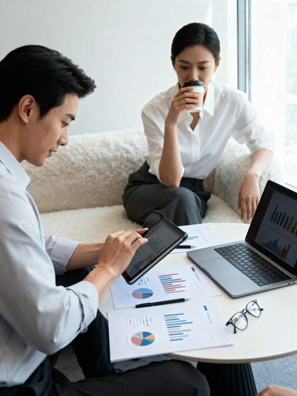 商务洽谈场景图片