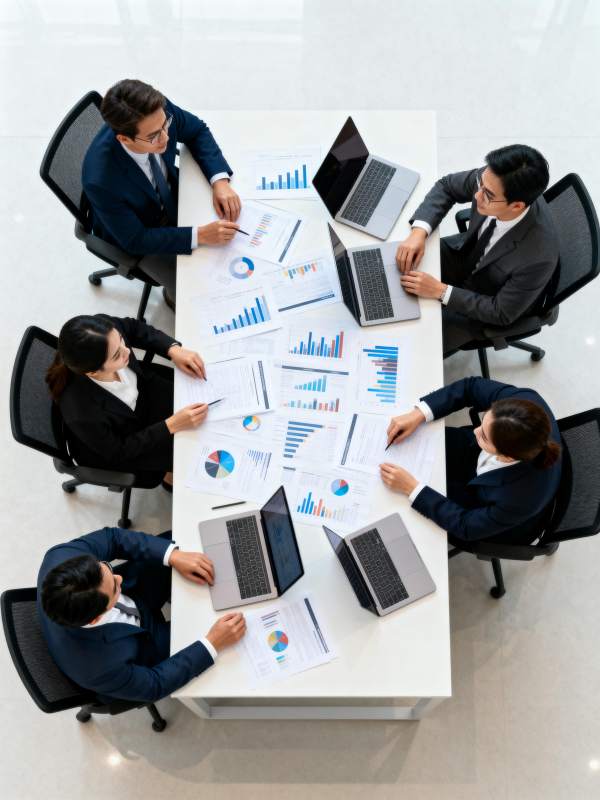 商务会议讨论分析图片