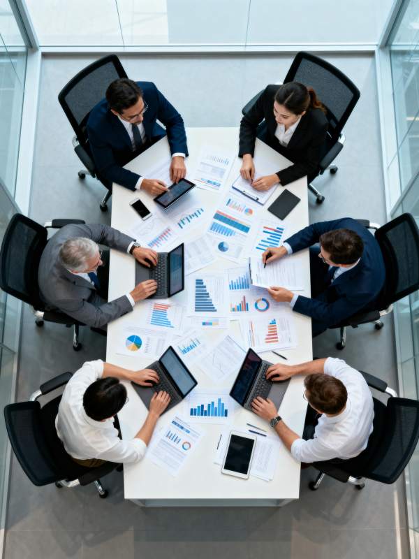 商务会议讨论分析图片