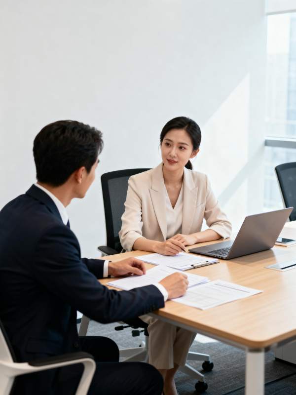 商务洽谈现场图片