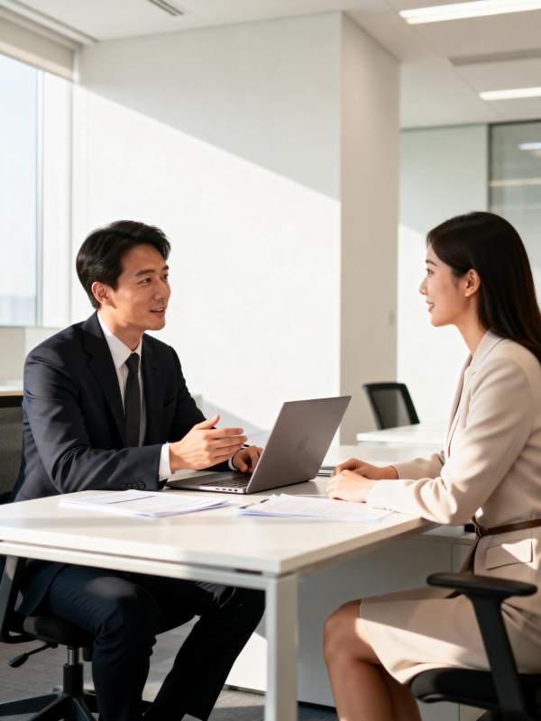 商务洽谈场景图片