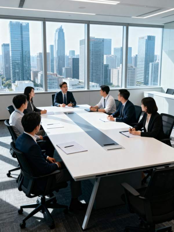 商务会议进行中图片