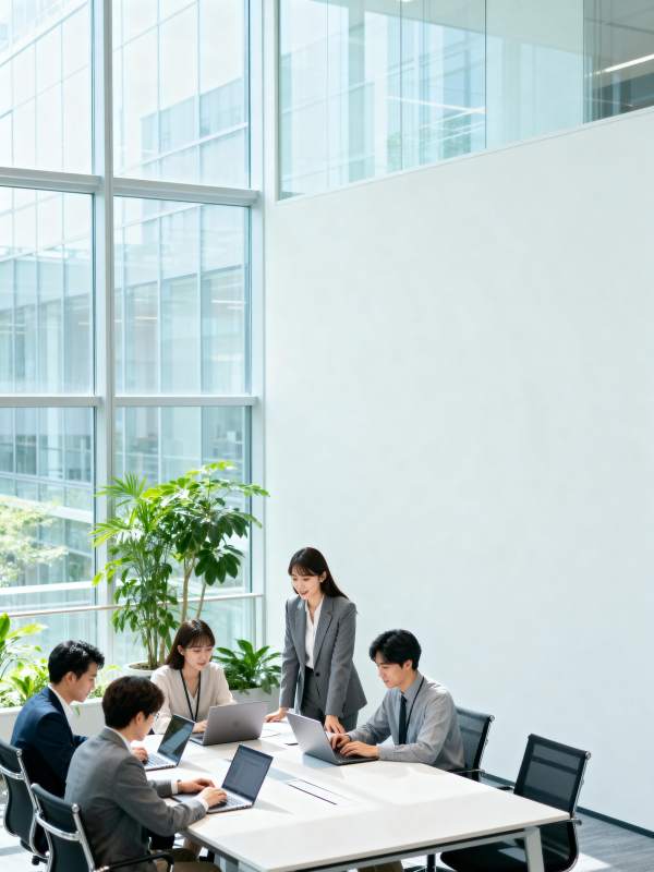 现代办公会议场景图片