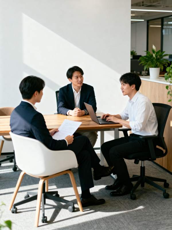 商务会议讨论中图片