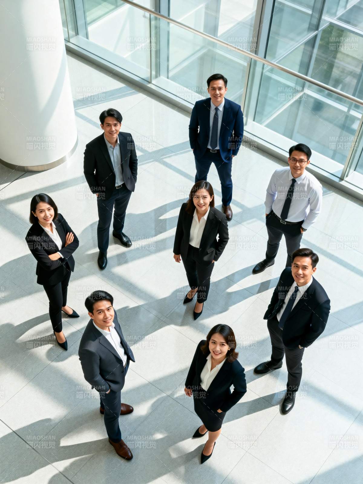 商务团队合影图片