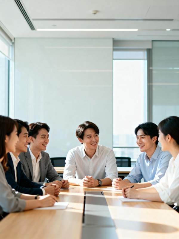 团队会议交流中图片