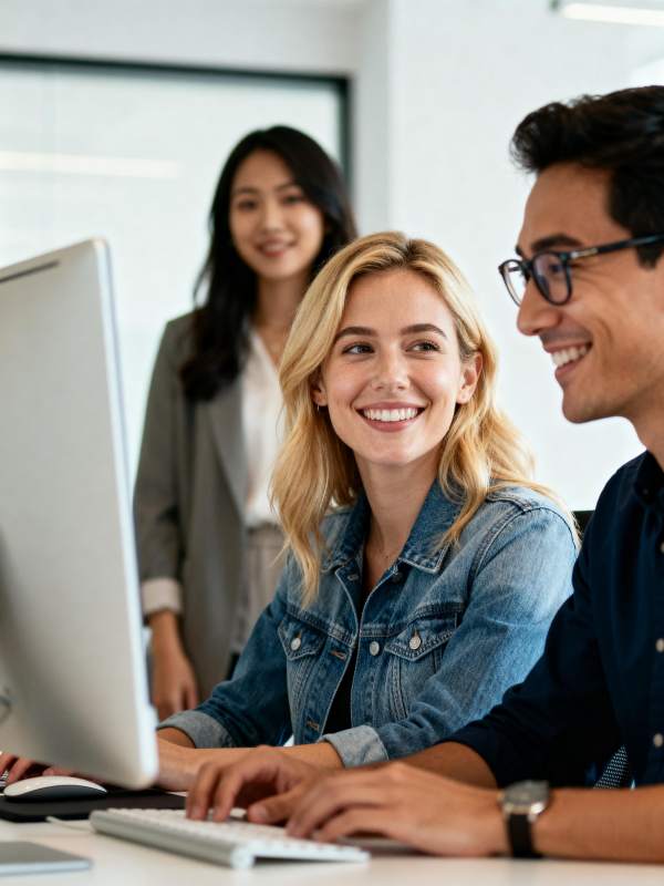 团队协作办公瞬间图片