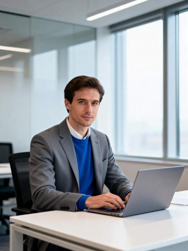 职场精英专注工作图片