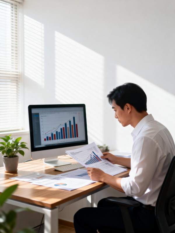 专注工作分析数据图片