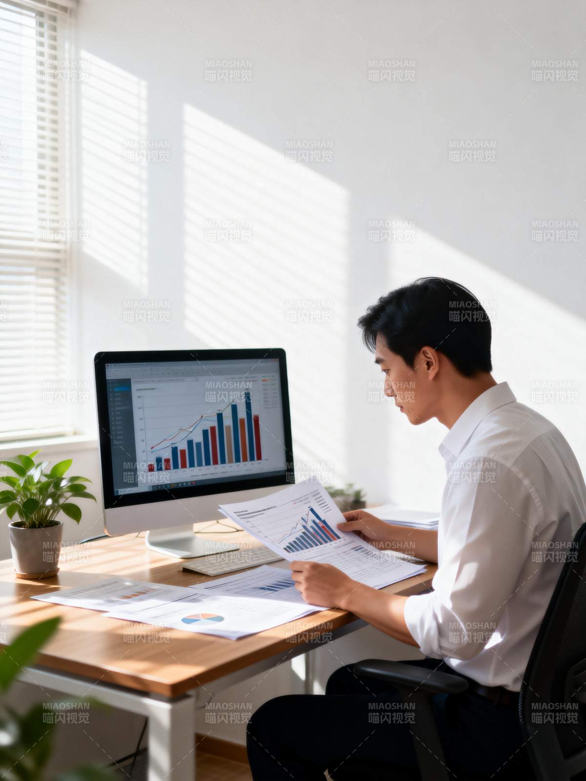 专注工作分析数据图片