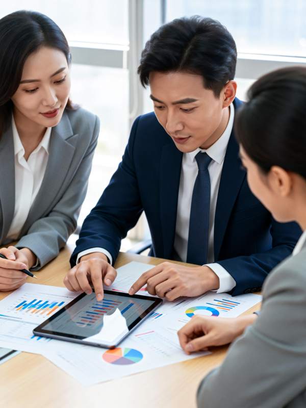 商务团队分析数据图片