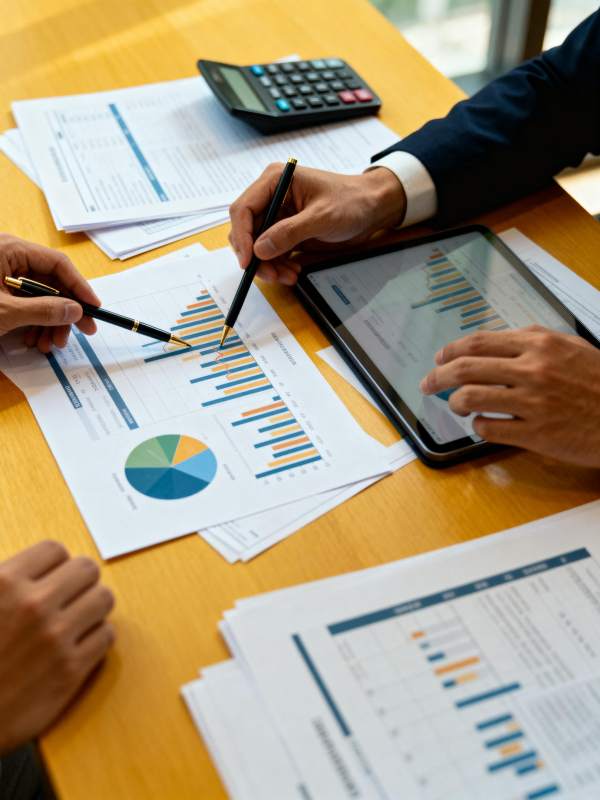 商务会议分析数据图片