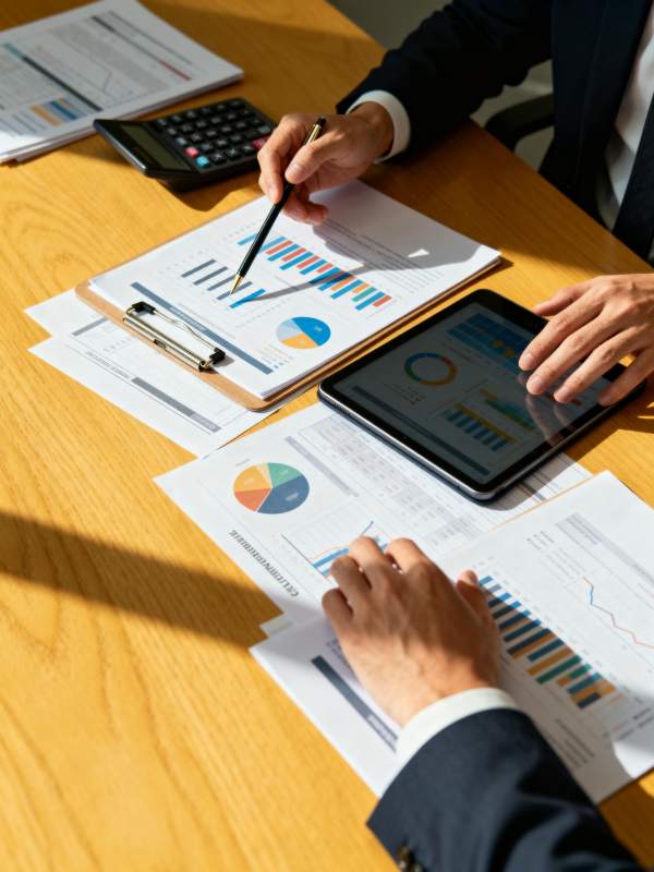 商务会议分析数据图片