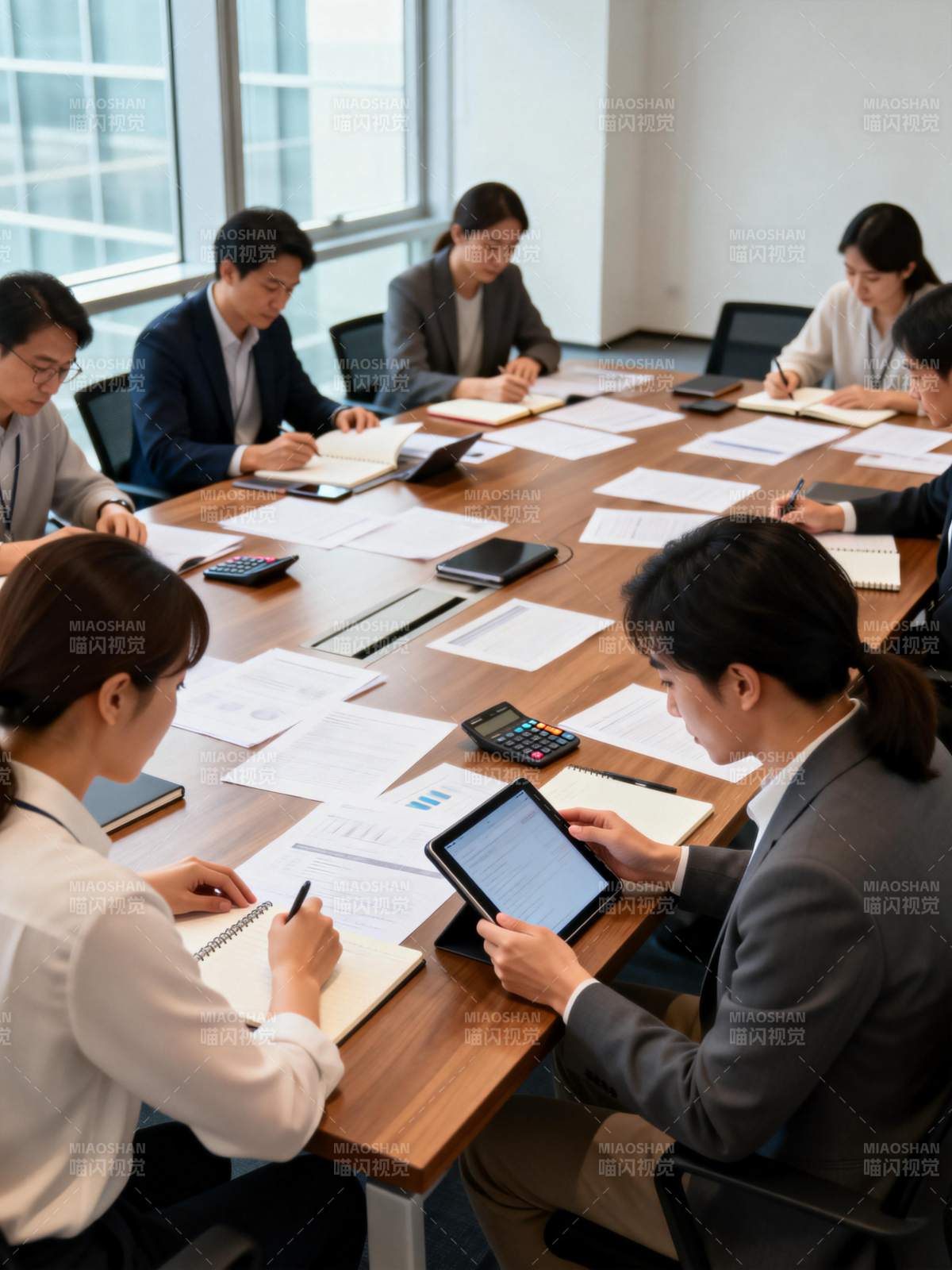 商务会议进行中图片