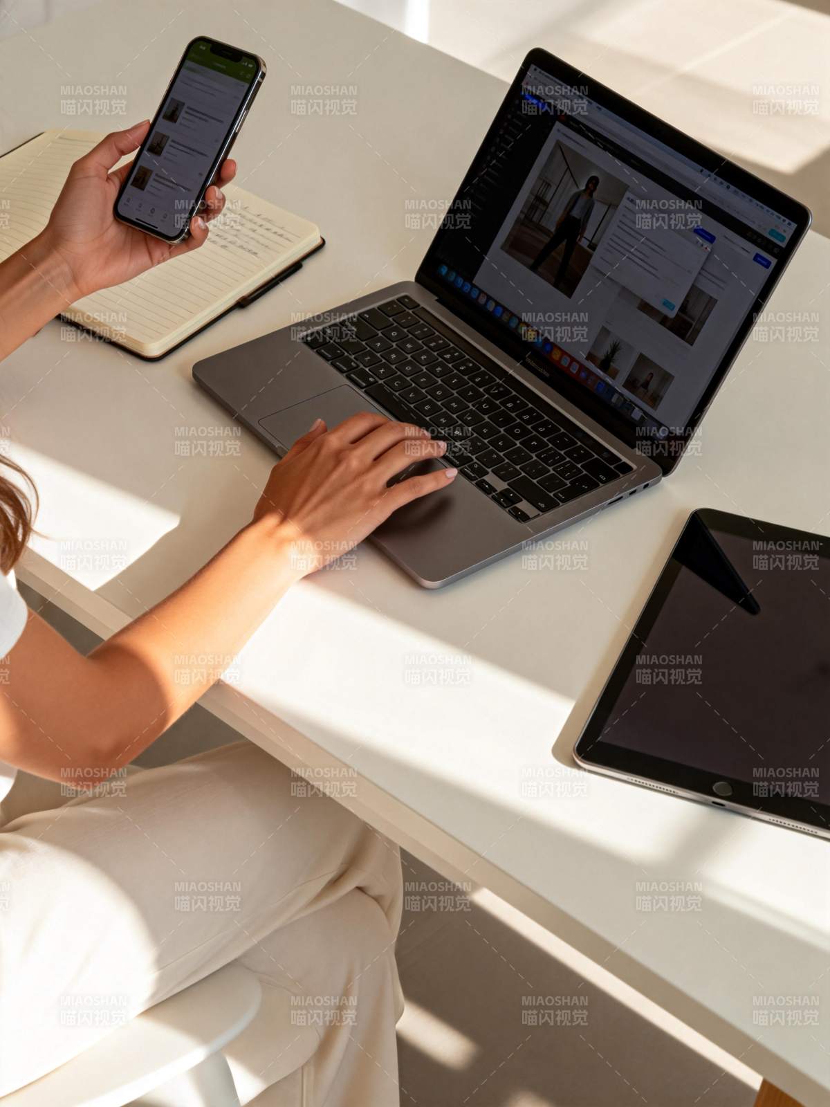 多设备办公场景图片
