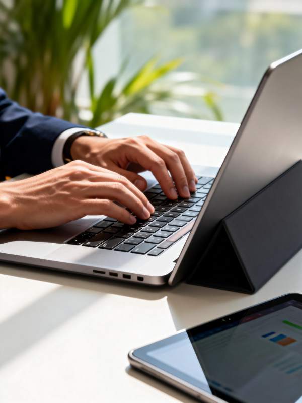 办公桌前专注工作图片